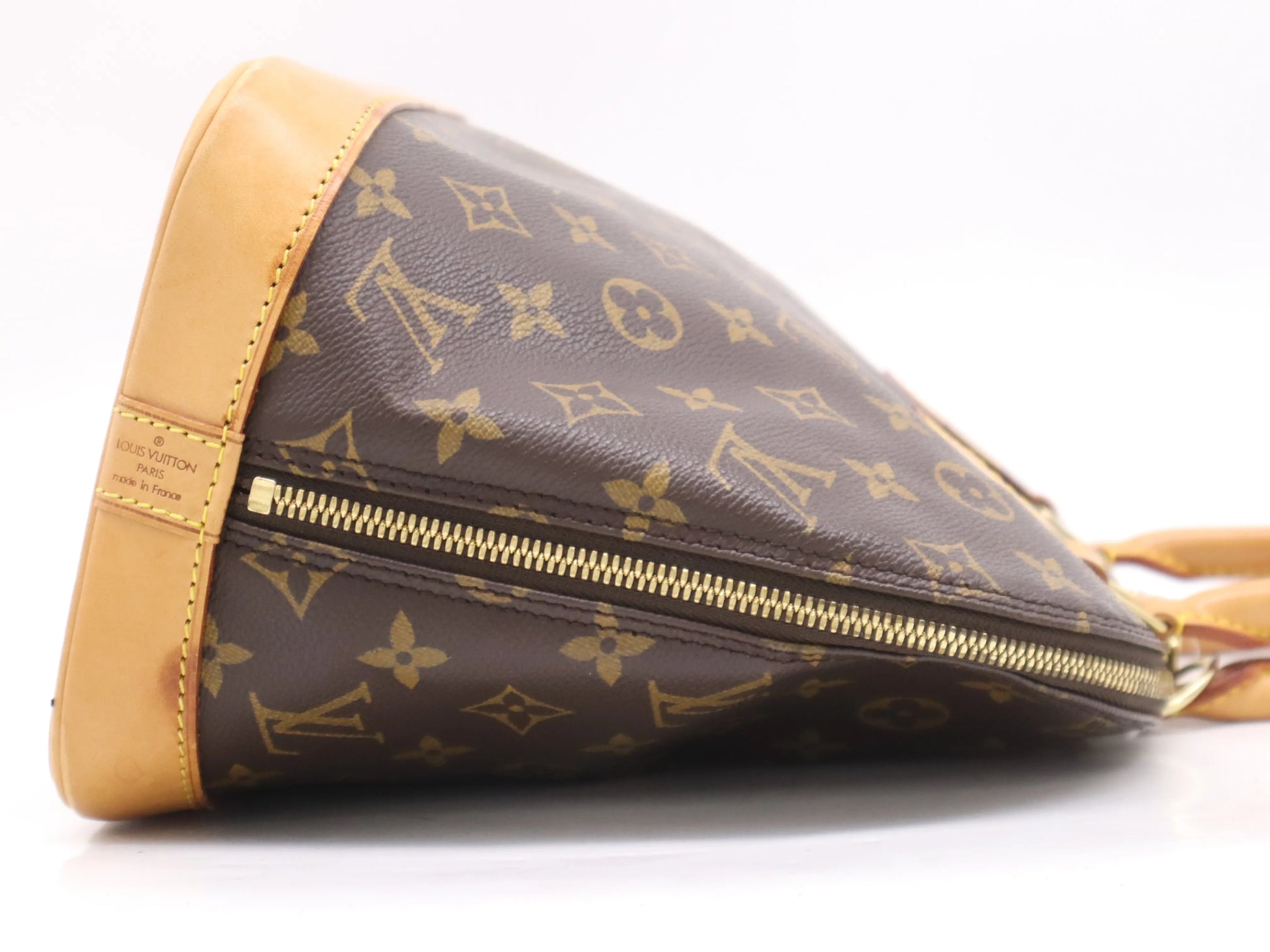 Louis Vuitton Vintage Alma Monogram Canvas, Brown, Canvas, Handbag