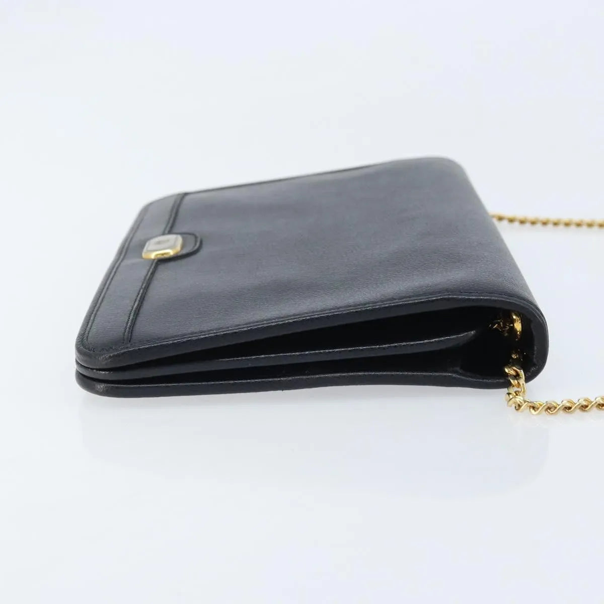 Christian Dior Vintage Honeycomb chain Canvas, Black, Canvas, Shoulder Bag