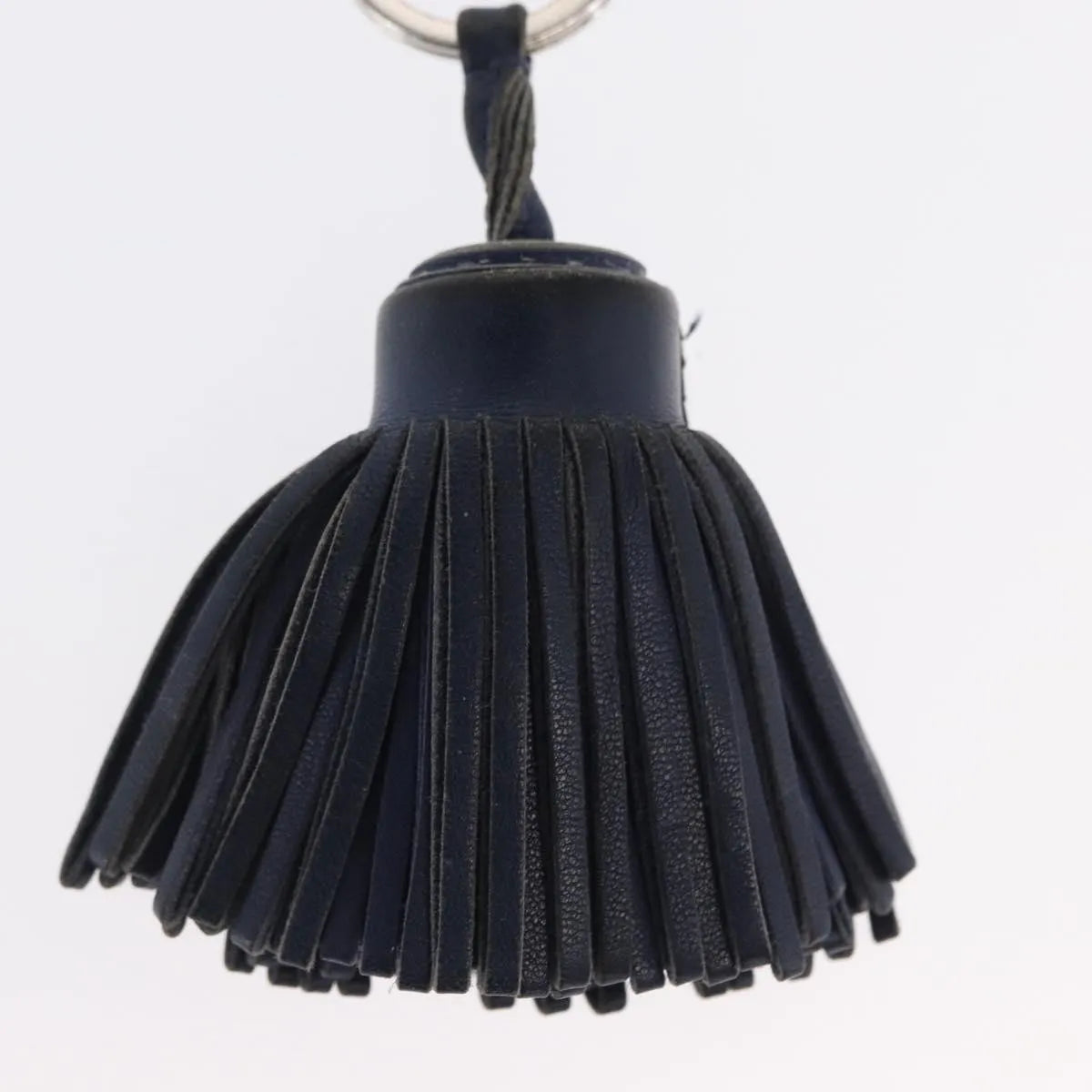 Hermes Carmen Keychain Leather, Navy, Leather, Charm