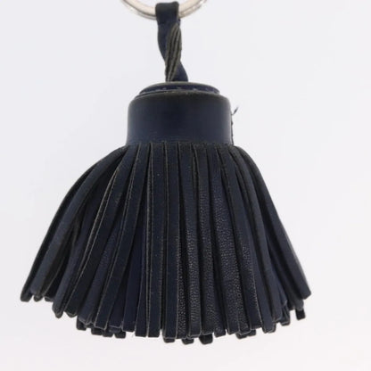 Hermes Carmen Keychain Leather, Navy, Leather, Charm