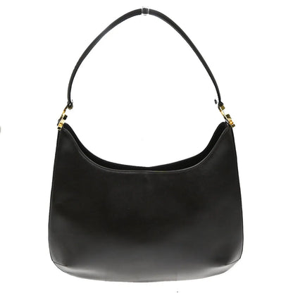 Salvatore Ferragamo Gancini Leather, Brown, Leather, Shoulder Bag