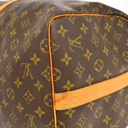 Louis Vuitton Keepall Bandoulière Monogram, Brown, Canvas, Travel Bag