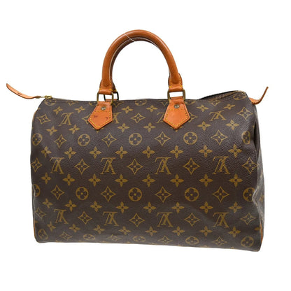 Louis Vuitton Speedy Monogram Canvas, Brown, Canvas, Handbag