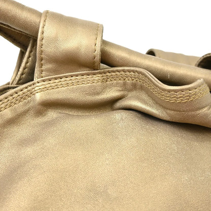 Loewe Anagram Logo Nappa Aire Hand Leather, Gold, Leather, Handbag