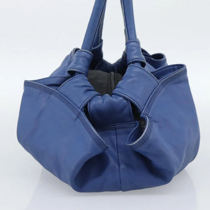 Loewe Anagram Logo Nappa Aire Hand Leather, Blue, Leather, Handbag