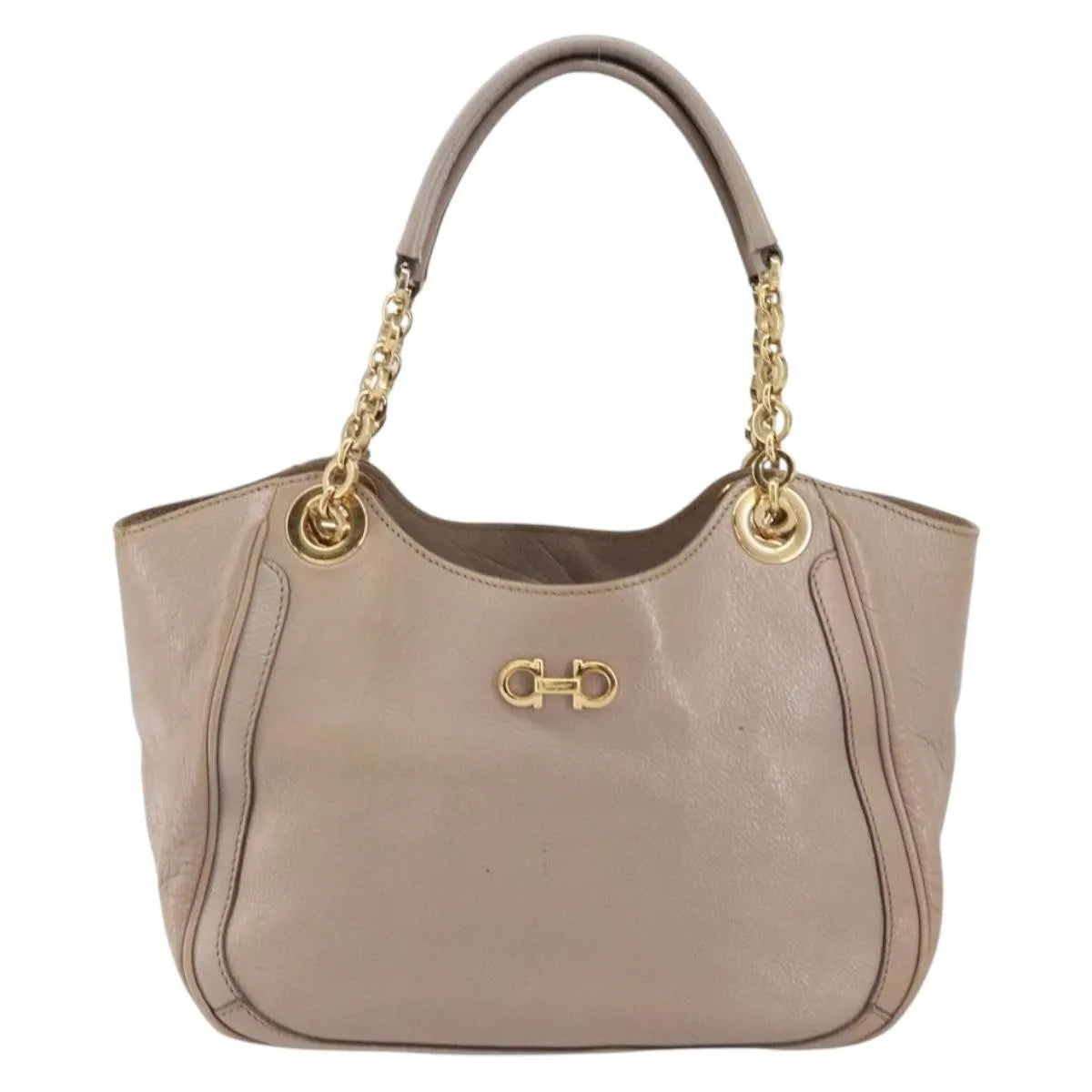 Salvatore Ferragamo Gancini Leather, Pink, Leather, Handbag
