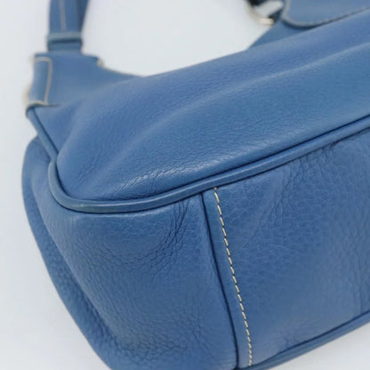 Prada Vitello Daino Convertible Tote Vitello Daino, Blue, Leather, Handbag