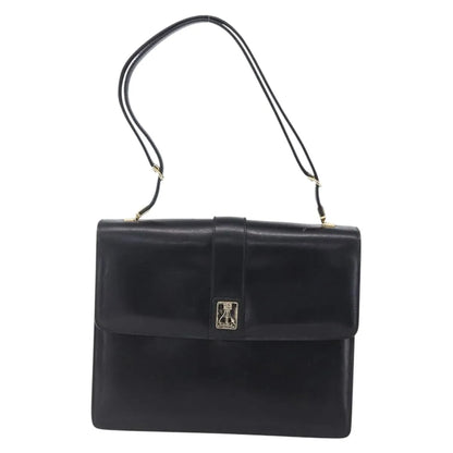 Burberry Nova Check Shoulder Bag Leather, Black, Leather, Shoulder Bag