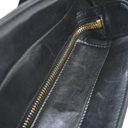 Chanel Chocolate Bar CC Tote Quilted Leather, Black, Leather, Tote Bag