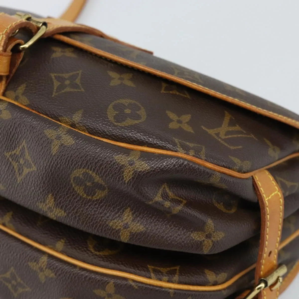 Louis Vuitton Saumur Monogram Canvas, Brown, Canvas, Shoulder Bag