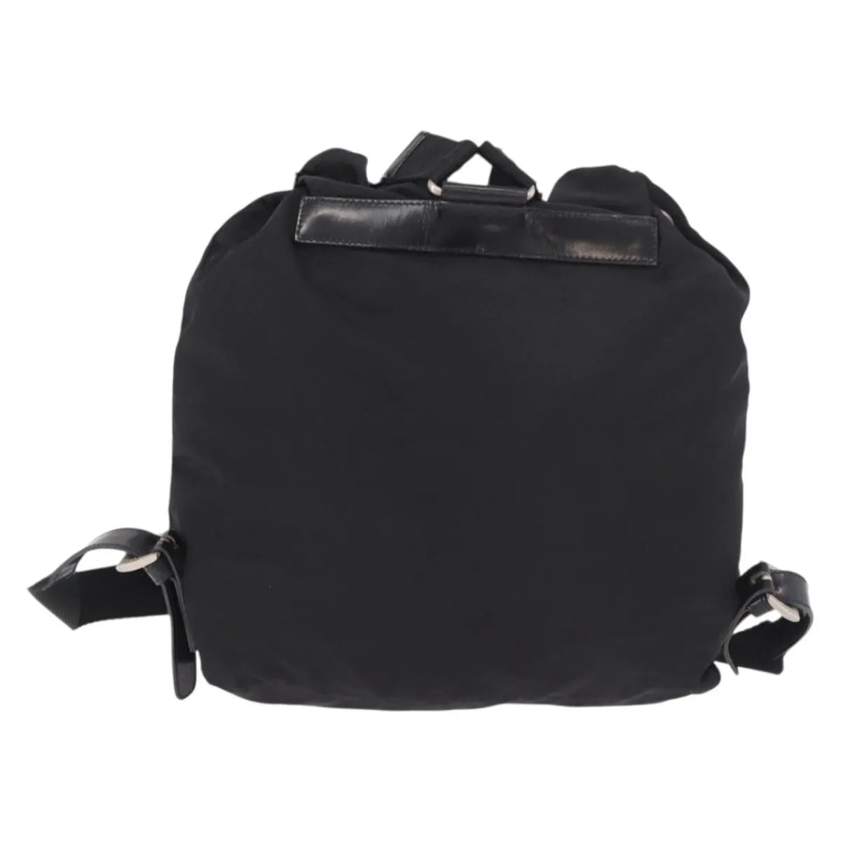 Prada Double Front Pocket Tessuto, Black, Nylon, Backpack