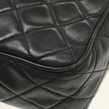 Chanel Vintage Camera Tassel Quilted Leather, Black, Leather, Shoulder Bag