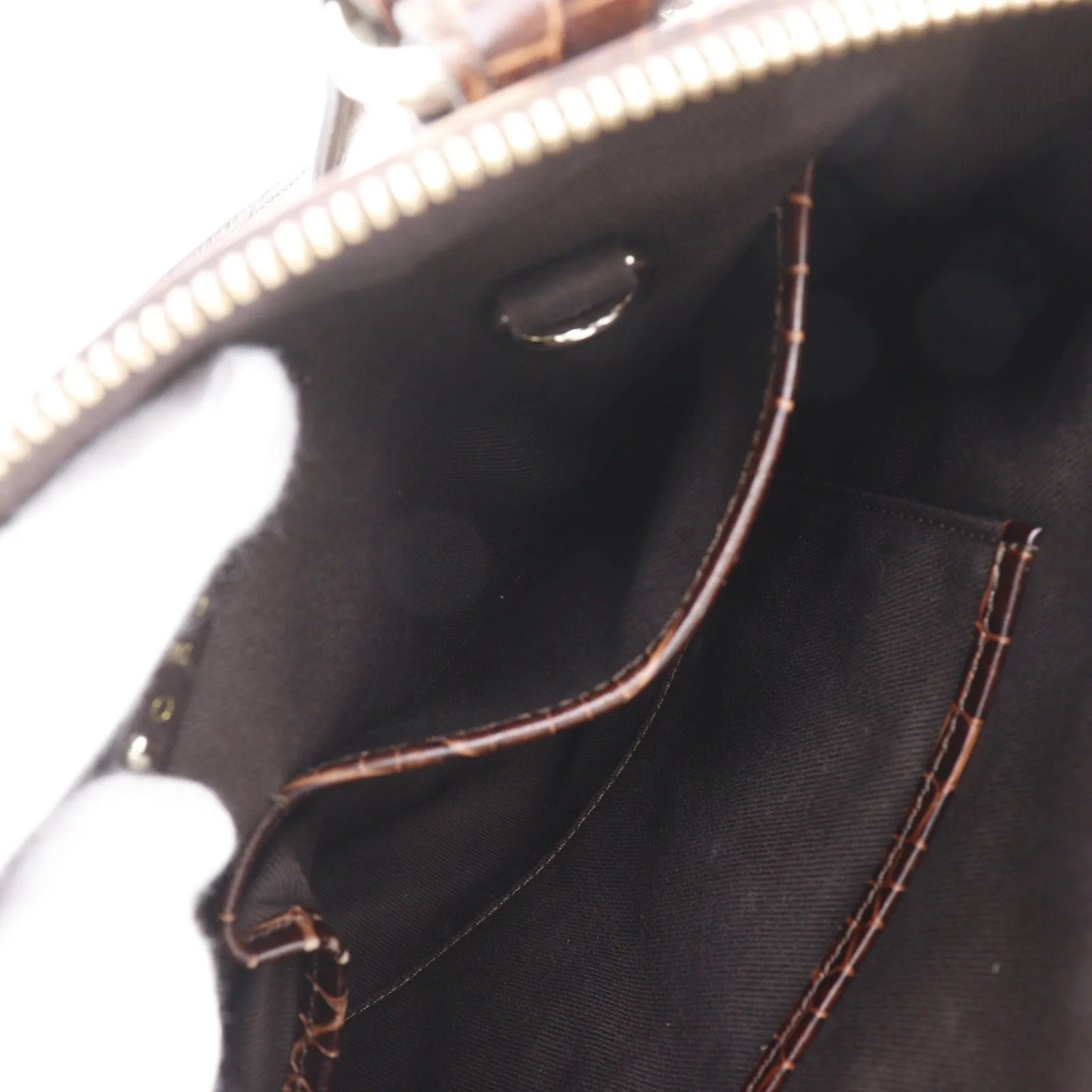 Celine Macadam Macadam with leather, Brown, Leather, Tote Bag