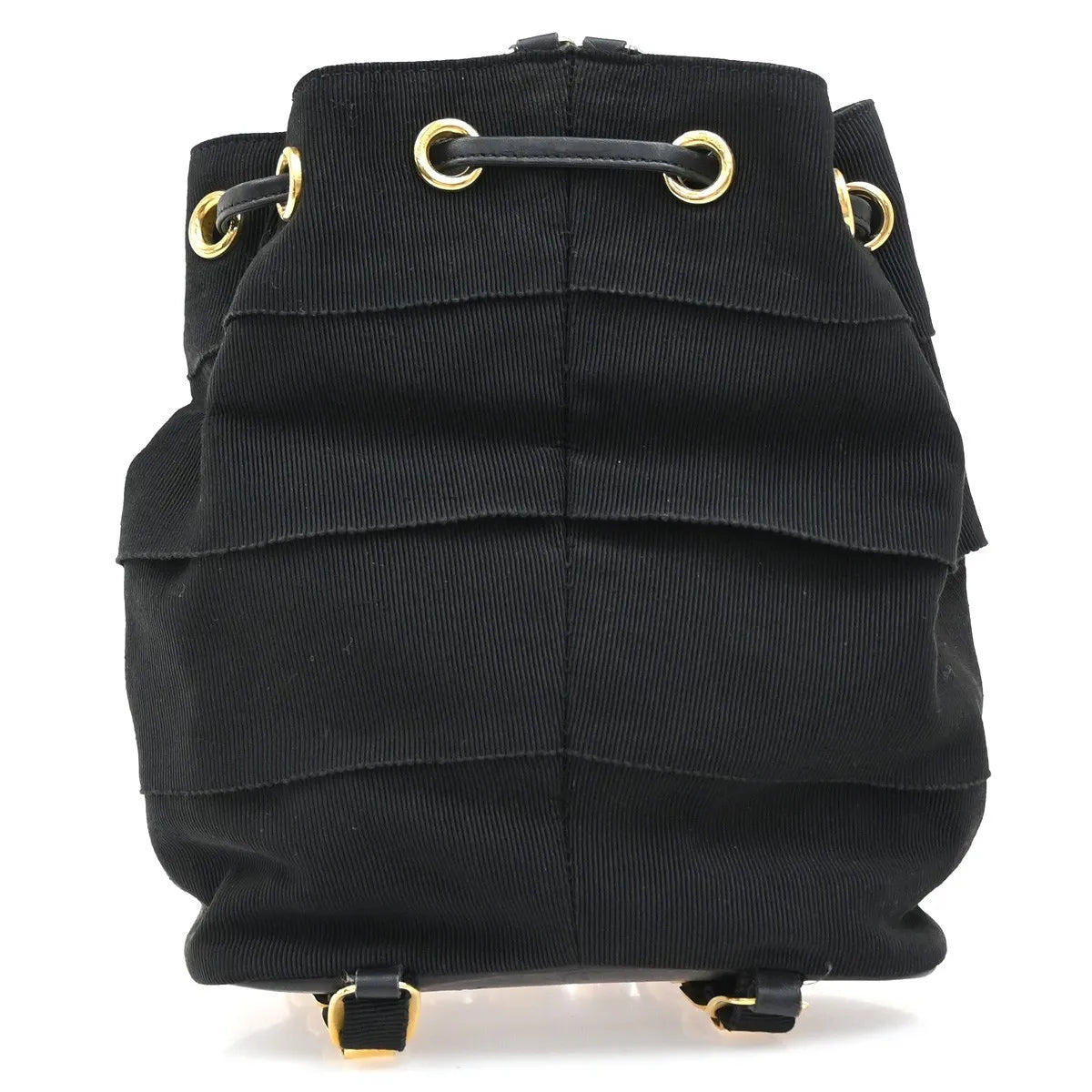 Salvatore Ferragamo Vala Canvas, Black, Canvas, Backpack