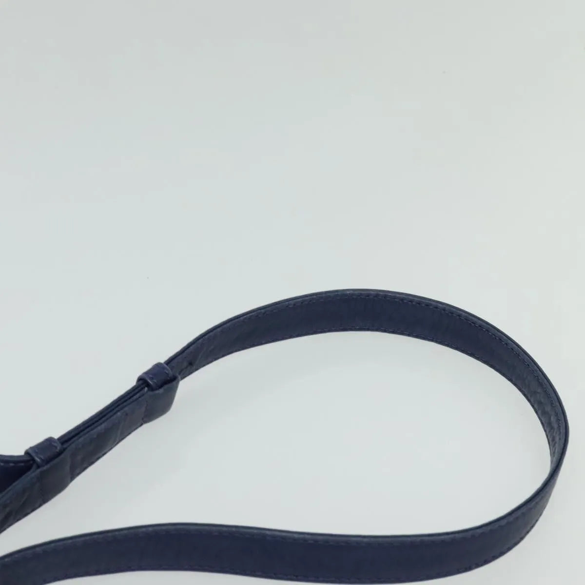 Celine Circle Logo Leather, Navy, Leather, Shoulder Bag