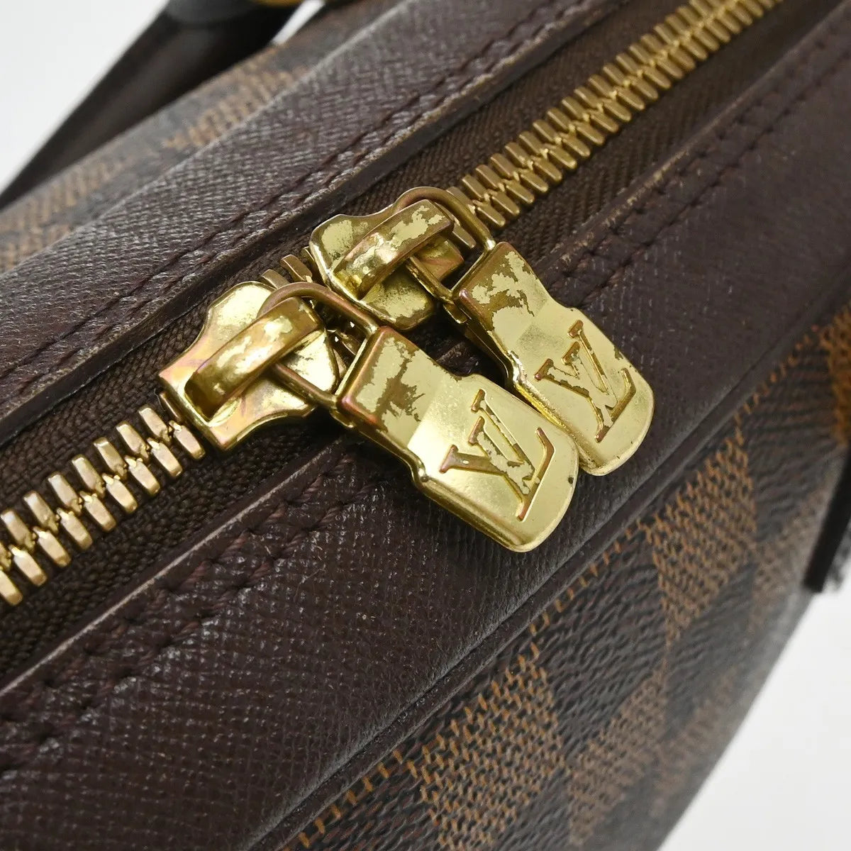 Louis Vuitton Brera Damier, Brown, Canvas, Handbag