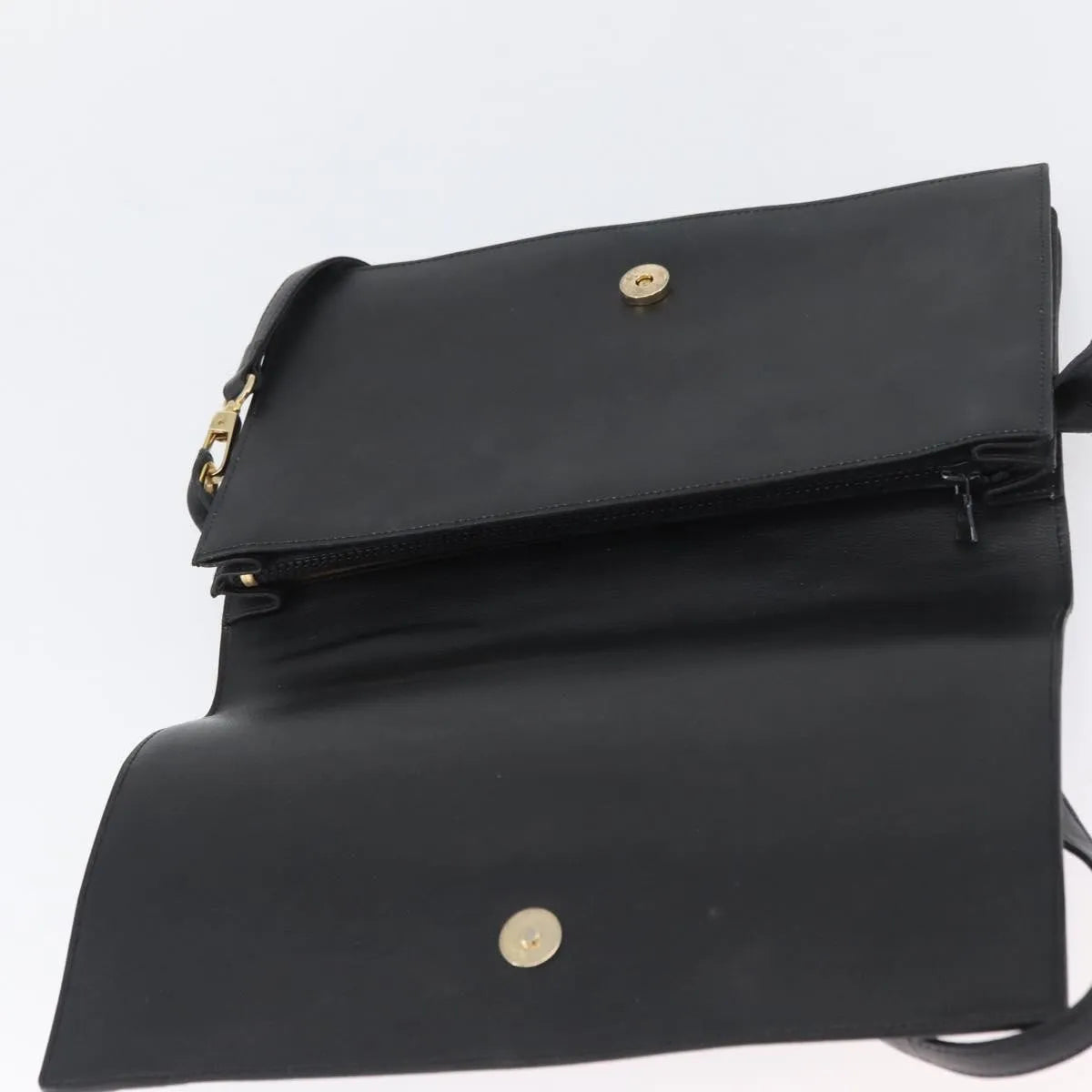 Celine Vintage Leather, Black, Leather, Shoulder Bag