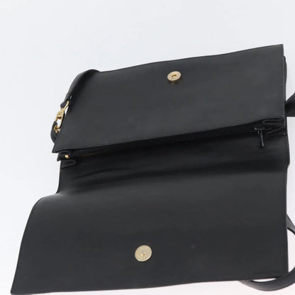 Celine Vintage Leather, Black, Leather, Shoulder Bag