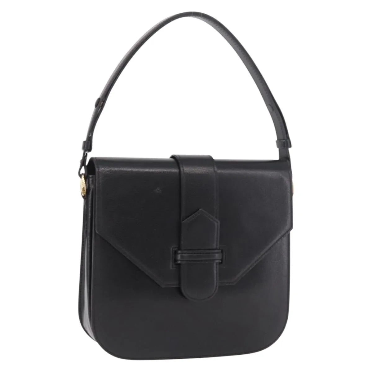Saint Laurent Vintage Leather, Black, Leather, Handbag