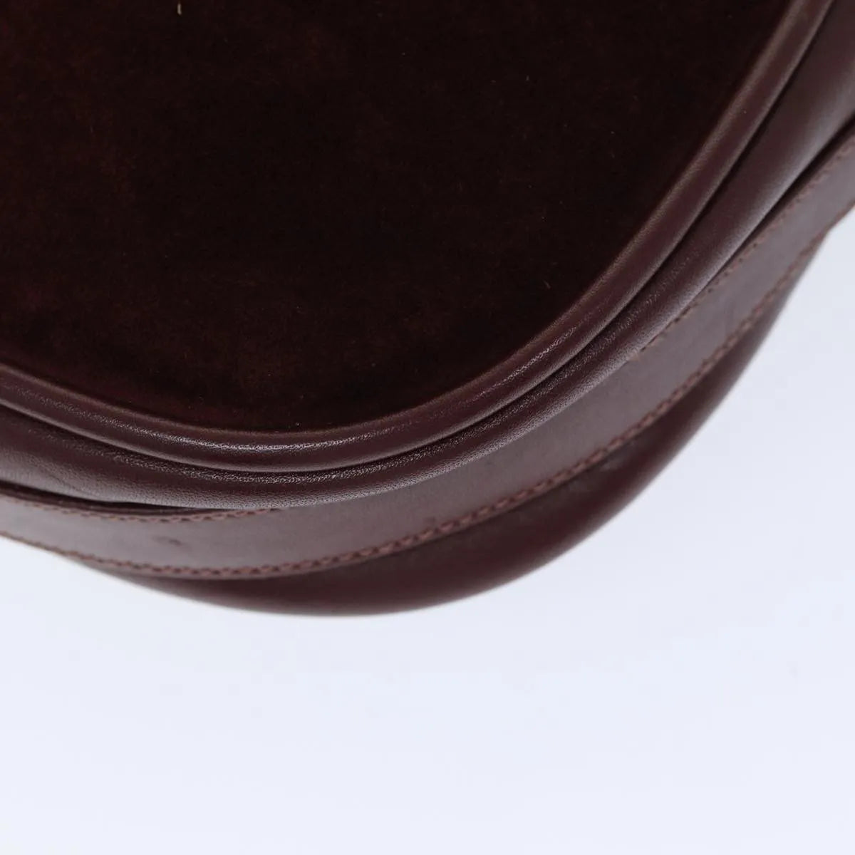 cartier Vintage must de Cartier Suede, Burgundy, Suede, Shoulder Bag