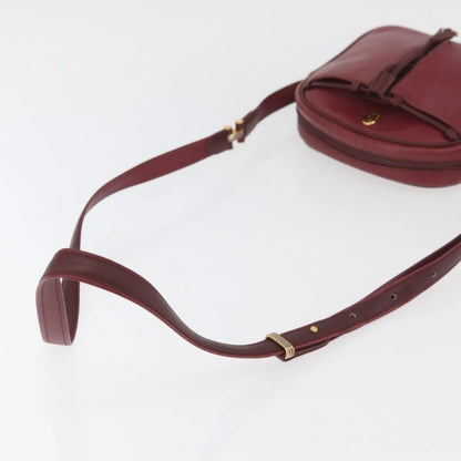 cartier Tasseled Must de Cartier Leather, Burgundy, Leather, Shoulder Bag