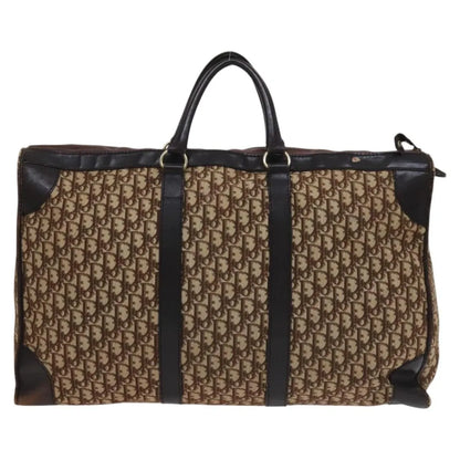Christian Dior Vintage Trotter Boston Diorissimo Canvas, Brown, Canvas, Handbag