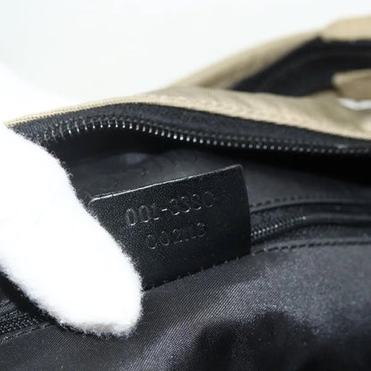 Gucci Double Pocket Hobo Nylon, Beige, Nylon, Shoulder Bag