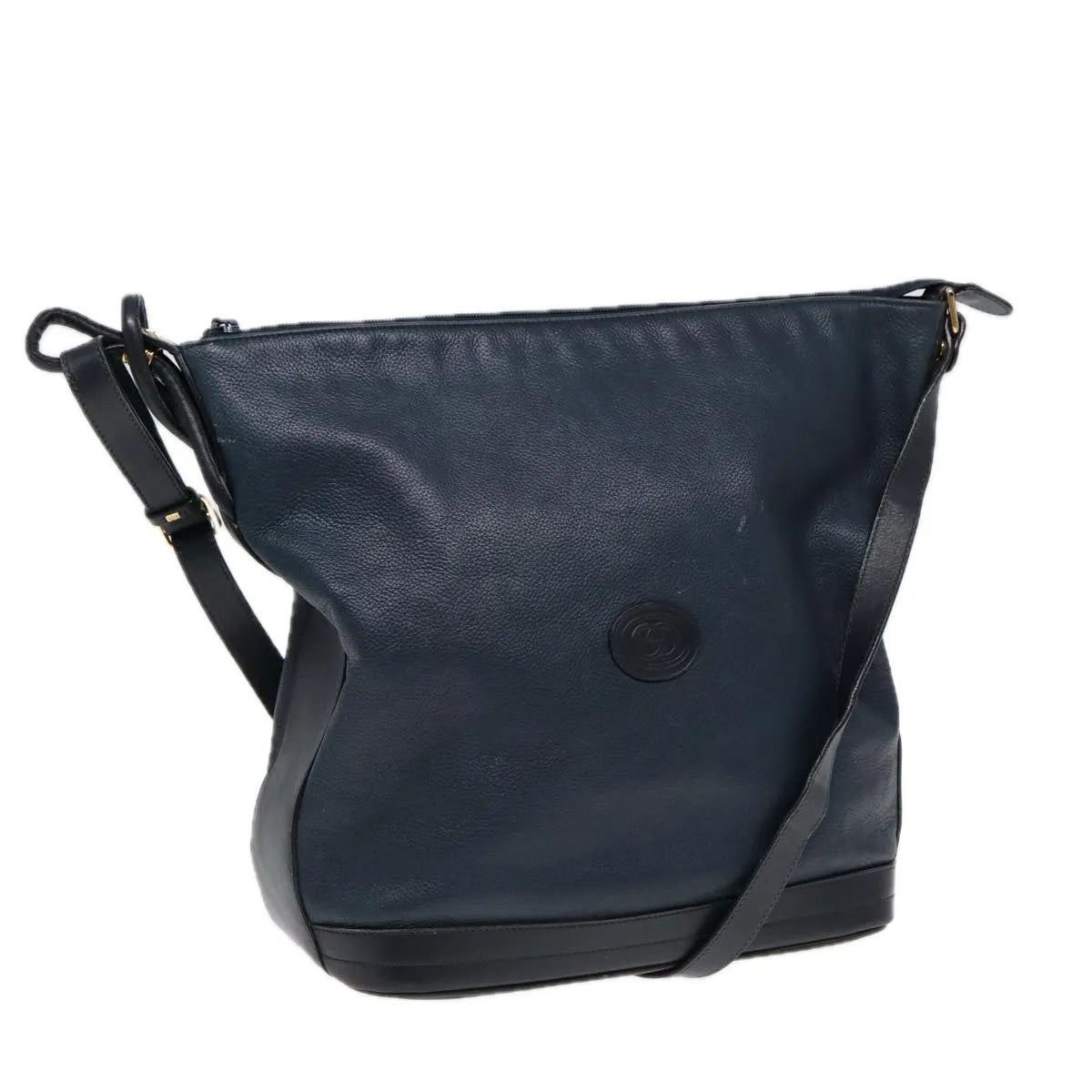 Gucci Vintage Leather, Navy, Leather, Shoulder Bag