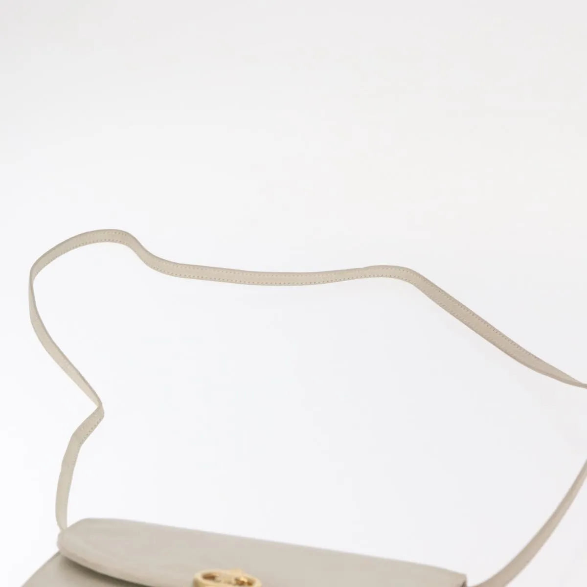 Celine Vintage Leather, Ecru, Leather, Shoulder Bag