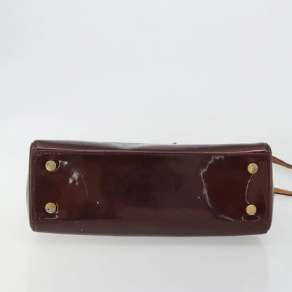 Louis Vuitton Brea Monogram Vernis, Burgundy, Patent Leather, Handbag