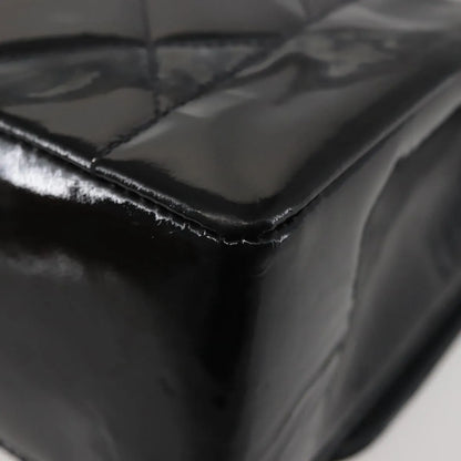 Chanel Vintage Diana Flap Quilted Patent, Black, Patent Leather, Shoulder Bag