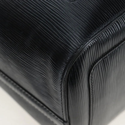 Louis Vuitton Keepall Epi, Black, Leather, Travel Bag