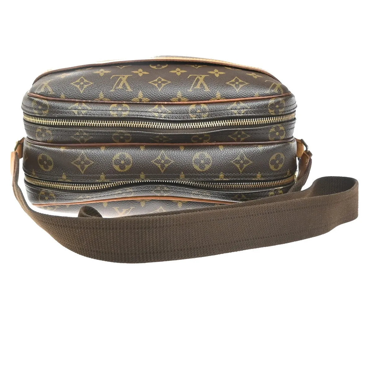 Louis Vuitton Reporter Monogram Canvas, Brown, Canvas, Shoulder Bag