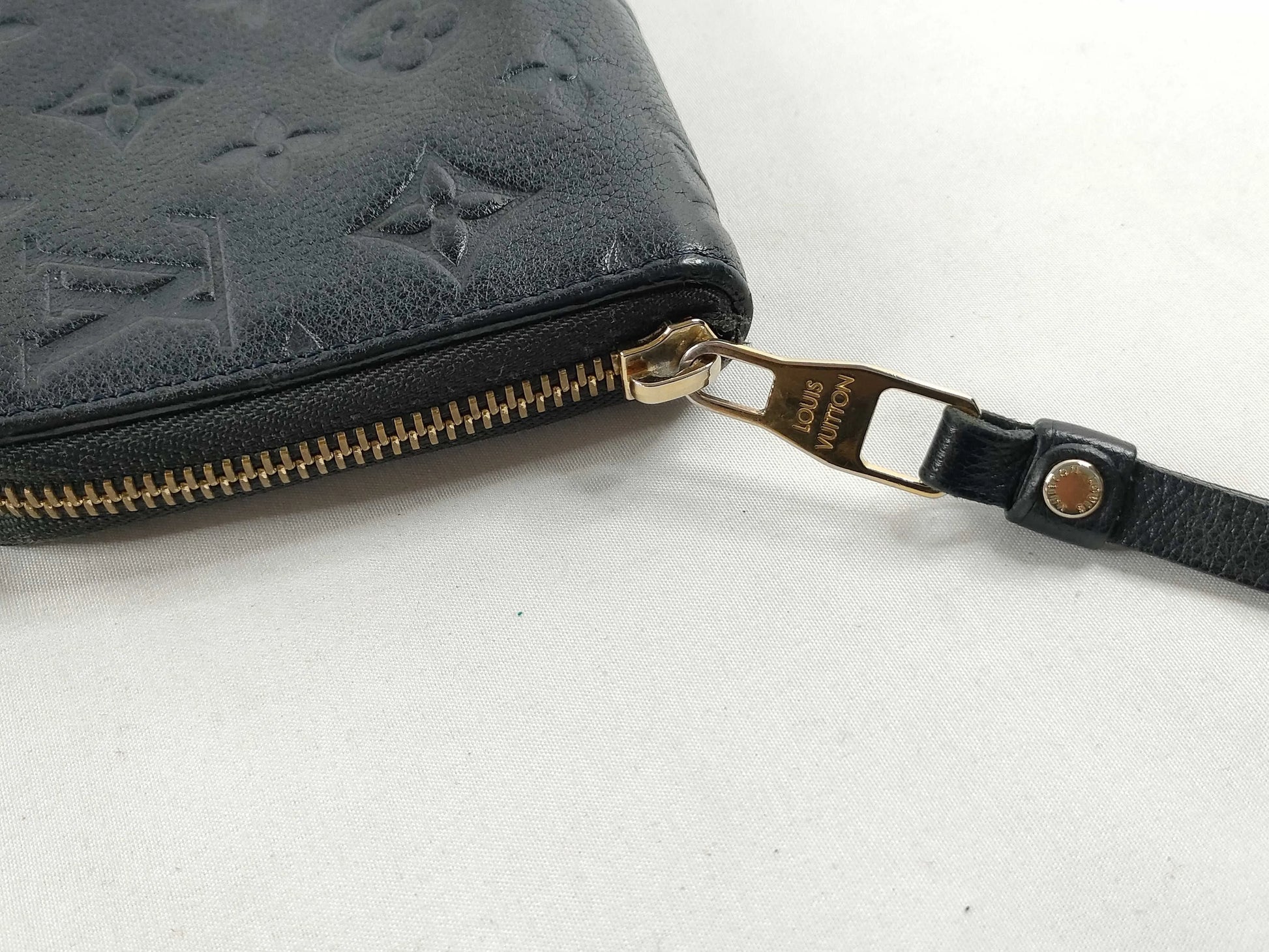 Louis Vuitton Clemence Monogram Empreinte Leather, Brown, Leather, Wallet