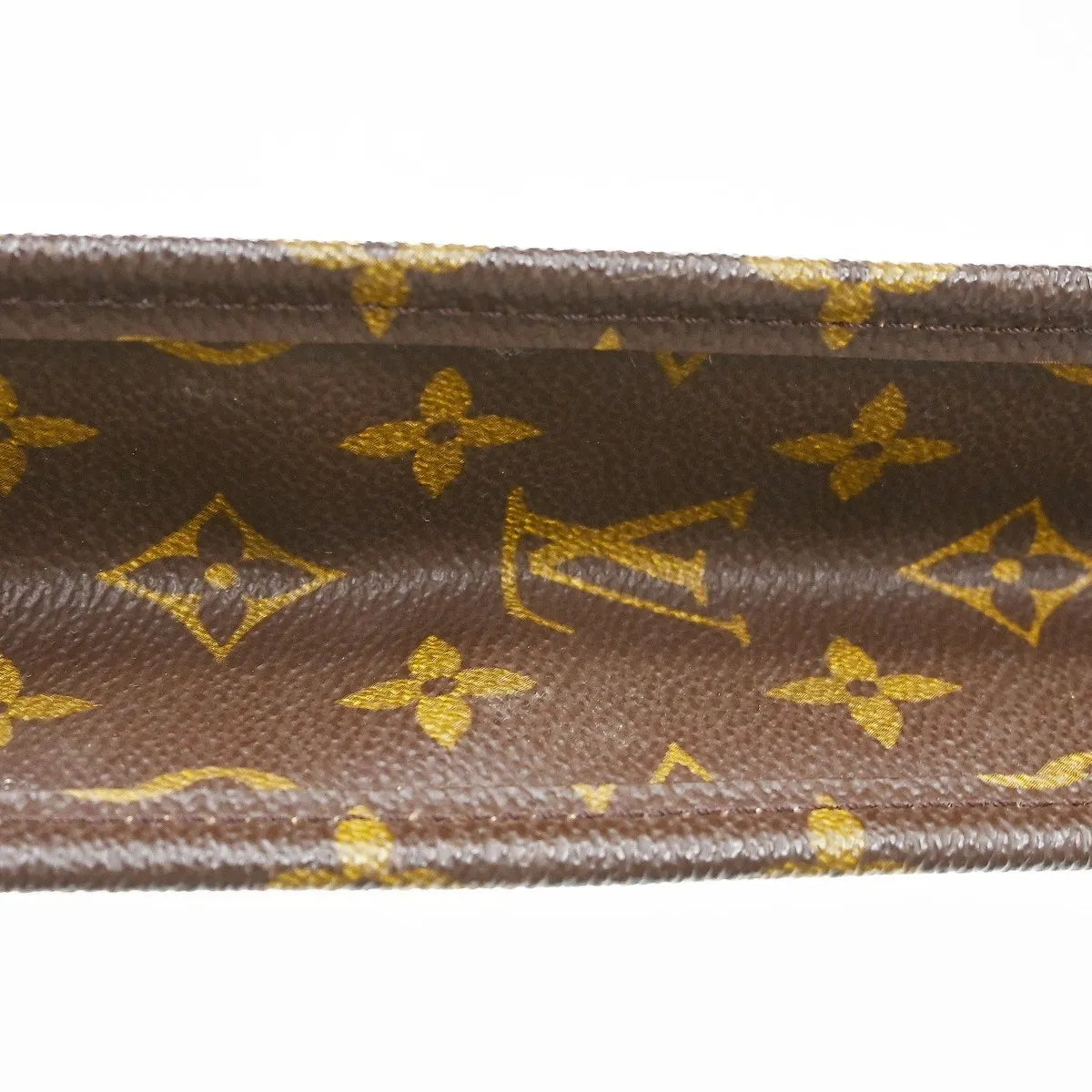 Louis Vuitton Poche Documents Monogram Canvas, Brown, Canvas, Clutch