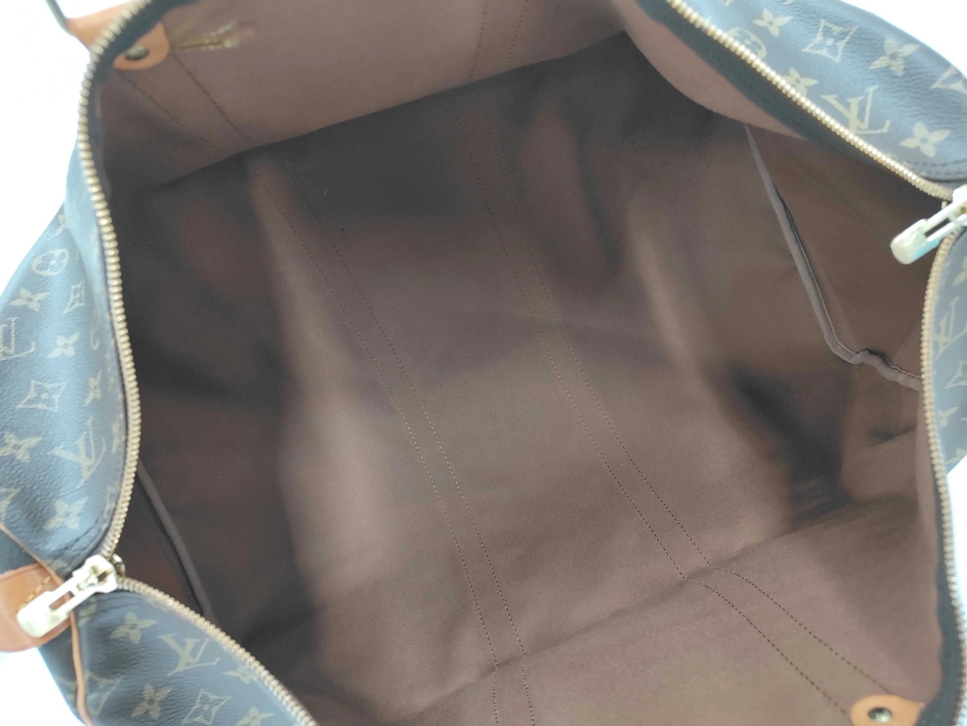 Louis Vuitton Keepall Monogram Canvas, Brown, Canvas, Travel Bag