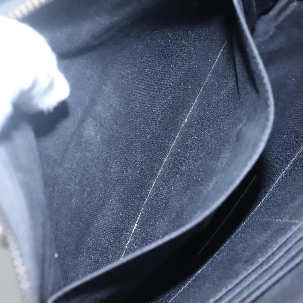 Saint Laurent Zip Pocket Leather, Black, Leather, Clutch
