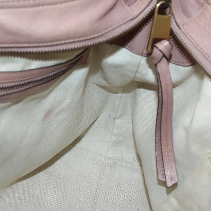 Gucci Vintage Interlocking G Canvas and Leather, Beige, Canvas, Handbag
