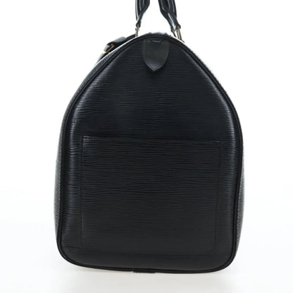 Louis Vuitton Keepall Epi, Black, Leather, Travel Bag