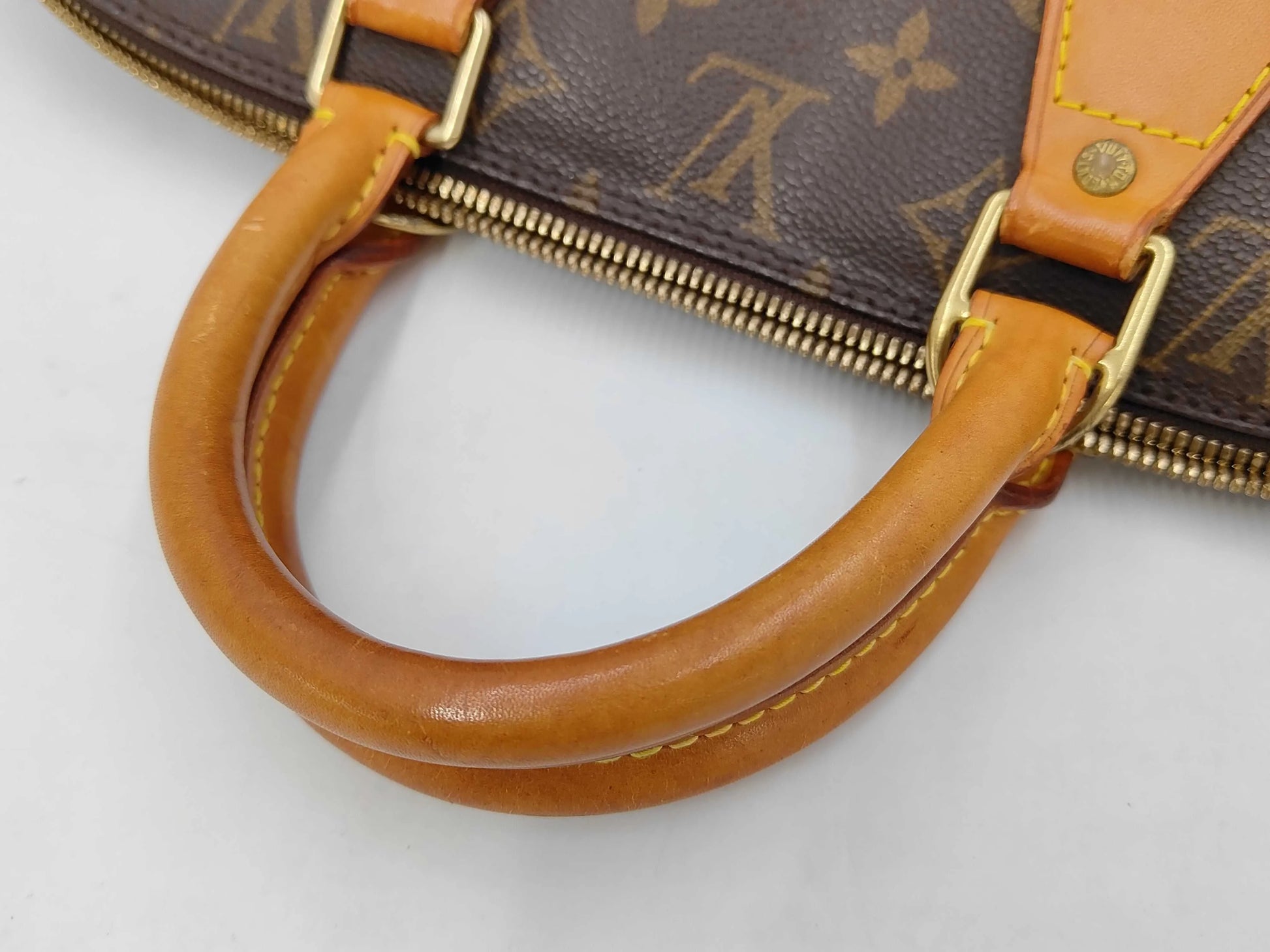 Louis Vuitton Alma Monogram, Brown, Canvas, Handbag