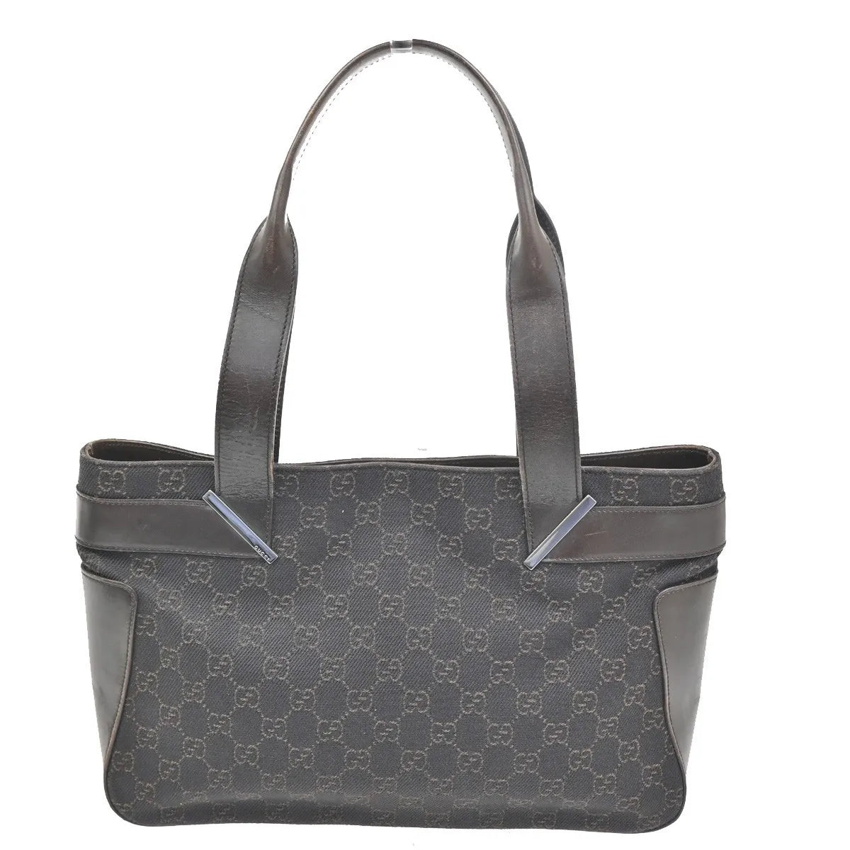 Gucci Vintage GG Coated Canvas, Brown, Canvas, Shoulder Bag