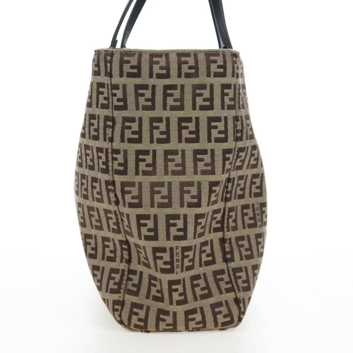 Fendi Vintage Shopping Tote Zucchino Canvas, Beige, Canvas, Shoulder Bag