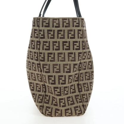 Fendi Vintage Shopping Tote Zucchino Canvas, Beige, Canvas, Shoulder Bag