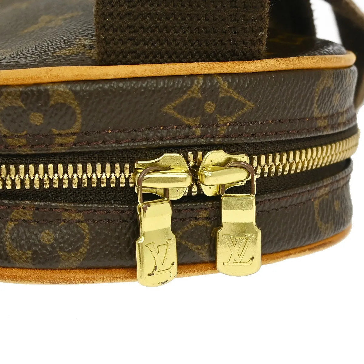 Louis Vuitton Pochette Gange Monogram Canvas, Brown, Canvas, Clutch