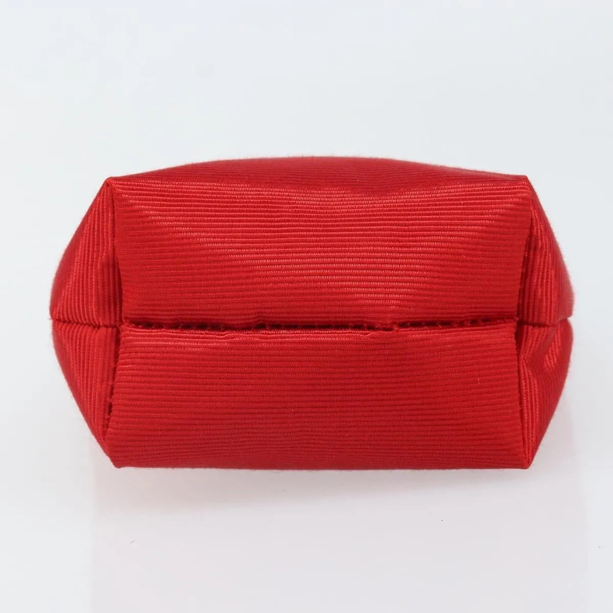 Celine Circle Logo Nylon, Red, Nylon, Clutch