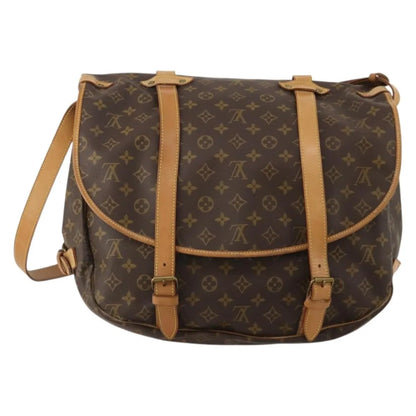 Louis Vuitton Saumur Monogram Canvas, Brown, Canvas, Shoulder Bag
