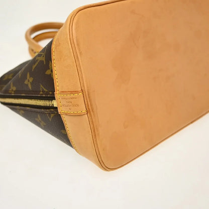 Louis Vuitton Alma Monogram, Brown, Canvas, Handbag