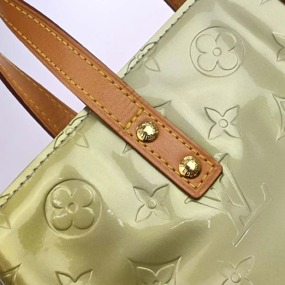 Louis Vuitton Mat Ring Agenda Cover Monogram Vernis PM, Gray, Patent Leather, Handbag