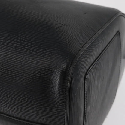 Louis Vuitton Keepall Epi Leather, Black, Leather, Travel Bag