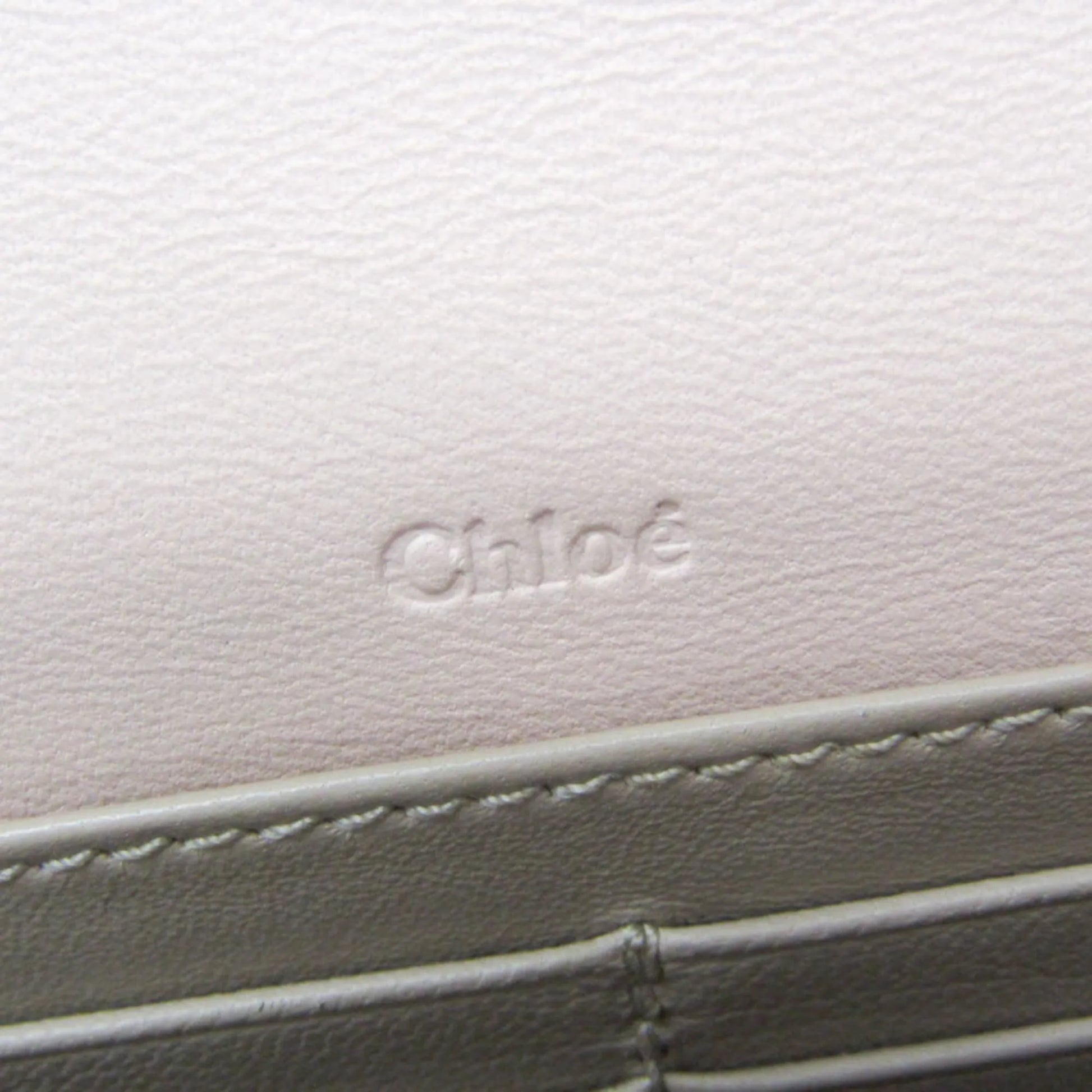 Chloe Bow Detail Wallet on Chain Leather, Pink, Leather, Clutch